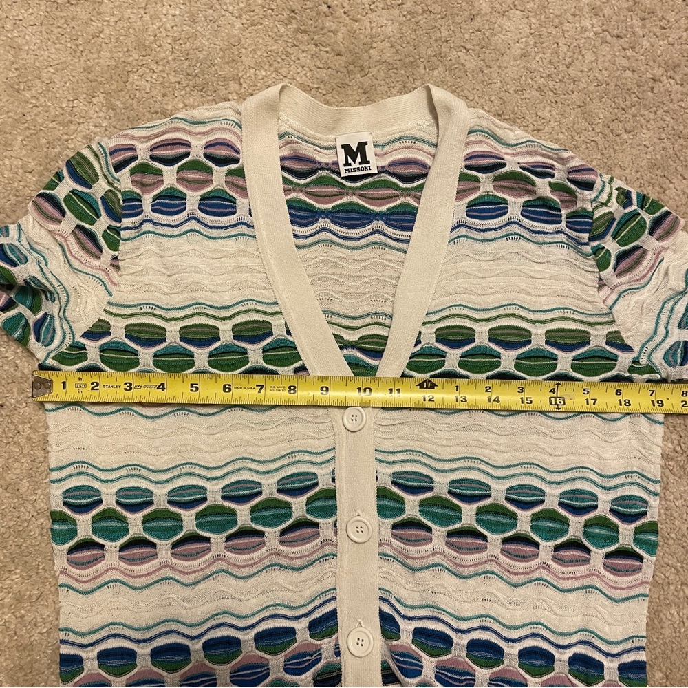 Missoni Multicolor Patterned Knitted Sweater Card… - image 6
